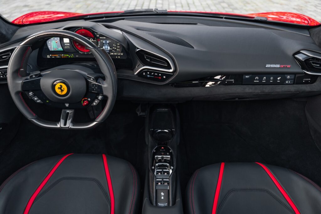 Ferrari 296 GTS Red Interior 2