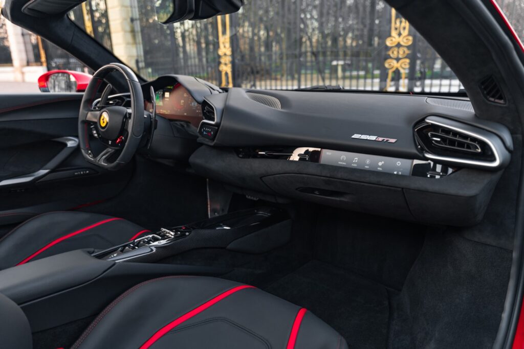 Ferrari 296 GTS Red Interior 3