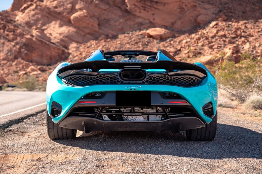 McLaren 750S Spider Tokyo Cyan Rear